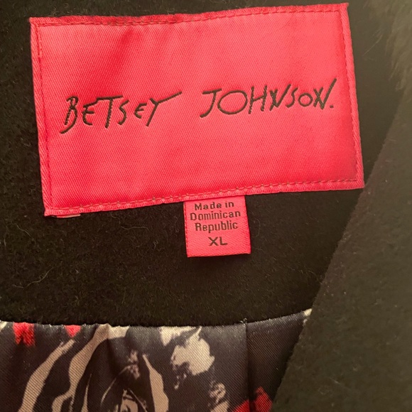 Gorgeous Betsey Johnson Corset wool coat. NWOT - Picture 2 of 3